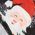 thumbnail image 4 of CEHVOM Robe Évasée pour Femmes Manches Longues Imprimé de Noël Patchwork en Fourrure Col en V Robe Rétro, 4 of 6