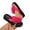 Hot Pink, variant on Women Fabric Flower Flat Flip Flops Lightweight Eva Footbed Spring Summer Beach Casual Shoes,Black