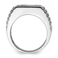 thumbnail image 3 of Auriga Fine Jewelry 925 Sterling Silver Onyx Men's Ring Size 9, 3 of 6