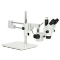 thumbnail image 3 of AmScope - 7X-45X Simul-Focal Stereo Zoom Microscope on Boom Stand with 144 LED Ring Light - SM-4NTP-144, 3 of 5