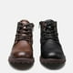 thumbnail image 5 of Botas cortas de cuero para hombre, estilo retro, antideslizantes, con cremallera lateral, informales, para otoño e invierno., 5 of 5