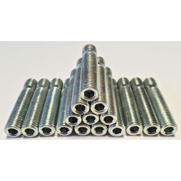 16 Wheel Stud Conversion 12x1.5 TO 12x1.5 Studs Adapter Kit 44mm 1.75