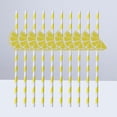 thumbnail image 4 of KAKOWELY 20 pajitas de papel decorativas para fiesta hawaiana, decoración de mesa para fiesta luau, barbacoa, temática hawaiana (limón), 4 of 4