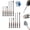12PC, variant on Pagoda‑Shaped Magnetic Hex Screwdriver Bits Set, 6-Piece Screwdriver Bit Set: Featuring Magnetic Hexagonal Shanks and a Unique Pagoda-Shaped Internal, for Drills and Wrenches (6pc)