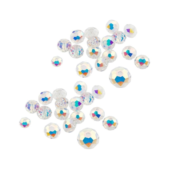 WRITWAA 200Ud Redondas De Vidrio 8Mm Coloridas Para Fabricación De Joyas Y Creativa