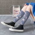 thumbnail image 3 of Lsque Watercolor Flowers Butterfly Printed Crew Socks Men's Women's LightWeight Thin Casual Calf Socks ,Knee High Socks,Cotton Socks, 3 of 9