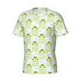 thumbnail image 5 of Qekee Frogs and Dragonflies Classic Fit T-Shirt Men's Shirt Men's Tight Short Sleeves for Exercise, Running, Mountaineering - Frogs and Dragonflies, 5 of 9