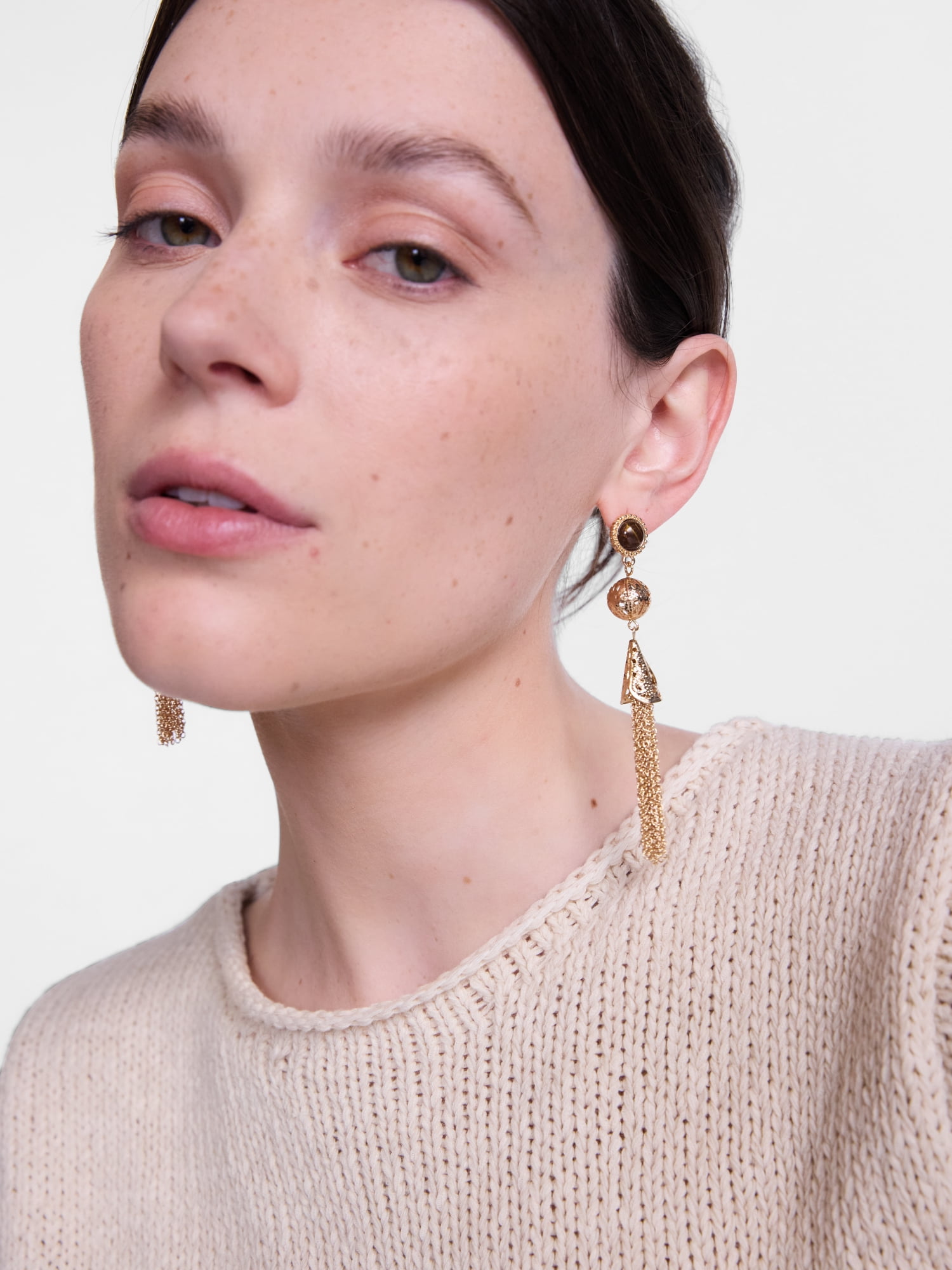 Scenario Tassel Drop Earrings, Gold-Tone