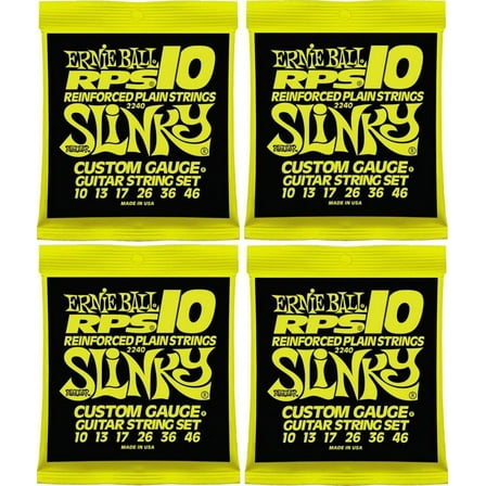 Ernie Ball RPS Regular Slinky Guitar Strings, 10-13-17-26-36-46, Lot/4, P02240^4
