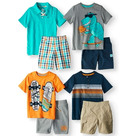 Kid-Pack Mix & Match Gift Box, 8-Piece Outfit (Little Boys & Big Boys)