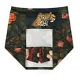 thumbnail image 7 of Leopard Amongst Vibrant Flowers Women's Shorts Non-Slip Single Pocket A-line Trouser Skirt Summer Shorts Casual Shorts for Women, 7 of 7