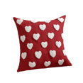 thumbnail image 2 of SugarBloom Valentine's Day Embroidered Plush Love Heart Pillow, Cute Three-dimensional Pattern Decorative Pillow Cover, 18x18 inches,D, 2 of 5