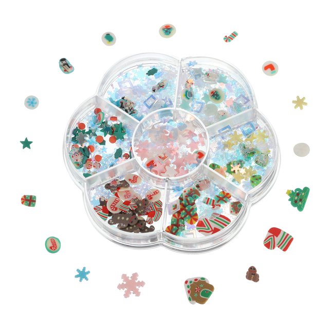 Unique Bargains Sequins and Spangles Set, 1 Box Polymer Clay Slices Sequin Supplies, Colorful