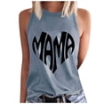 thumbnail image 2 of Boovnll Débardeurs pour Femmes, T-Shirt Sans Manches à Col Rond Imprimé Mode pour Femmes, Débardeur pour Femmes, 2 of 4