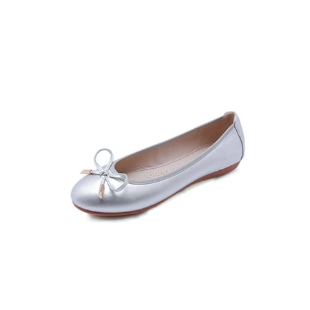 

Harsuny WOMENS LADIES SLIP ON LOAFER BALLERINAS FLAT BOW PUMPS BALLET CASUAL SHOES SIZE 5-9.5