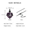 thumbnail image 2 of Constantlife Crystal Heart Cremation Jewelry for Ashes Memorial Urn Necklace for Ashes Holder Keepsake Pendant, 2 of 5