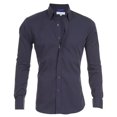 thumbnail image 5 of Camisa informal de algodón para hombre, Tops delgados, manga larga, cremallera, Color sólido, alta calidad, nueva, 5 of 5