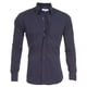 thumbnail image 5 of Camisa informal de algodón para hombre, Tops delgados, manga larga, cremallera, Color sólido, alta calidad, nueva, 5 of 5