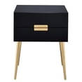 thumbnail image 4 of Compact Black and Gold End Table - Versatile for Nightstand, Organizes Your Belongings, 4 of 4