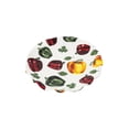 thumbnail image 2 of Juego 4 Platos Galerias El Triunfo Ceramica Blanca Diseño Chiles Morrones 21.5cm, 2 of 5