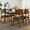 Brown + Gray chair, variant on Harper & Bright Designs Minimalist Dining Table Set for 4, 5 Pieces Wood Rectangle Kitchen Table Set with 4 Upholstered Chairs for Small Space Kictchen, Brown+Beige