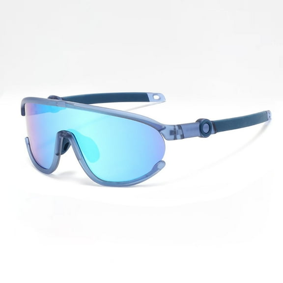 Frwgonr Youth Baseball Sunglasses for Boys Girls Softball Cycling Sports Sunglasses for Kids Lightweight Frame Blue, Size 2T-12