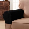 thumbnail image 1 of Subrtex Funda Reposabrazos Stretch Textured Mini Dots Protector de Muebles (Juego de 2, Negro), 1 of 6
