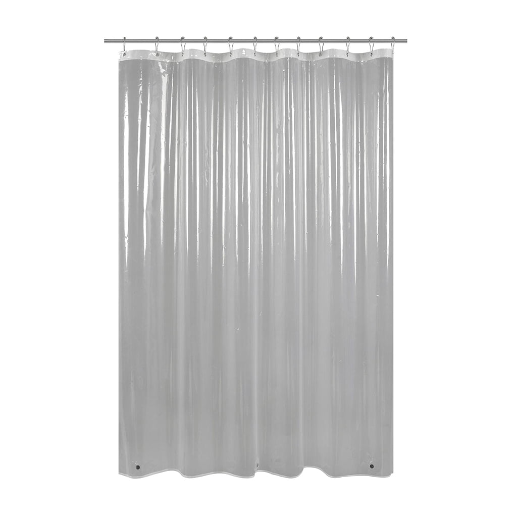 Clear Shower Curtain Waterproof White Plastic Bath Liner Transparent Mildew PEVA 