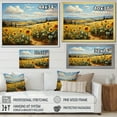 thumbnail image 4 of Designart "French Sunflower landscapes Country Charm I" Floral Canvas Art Print, 4 of 5