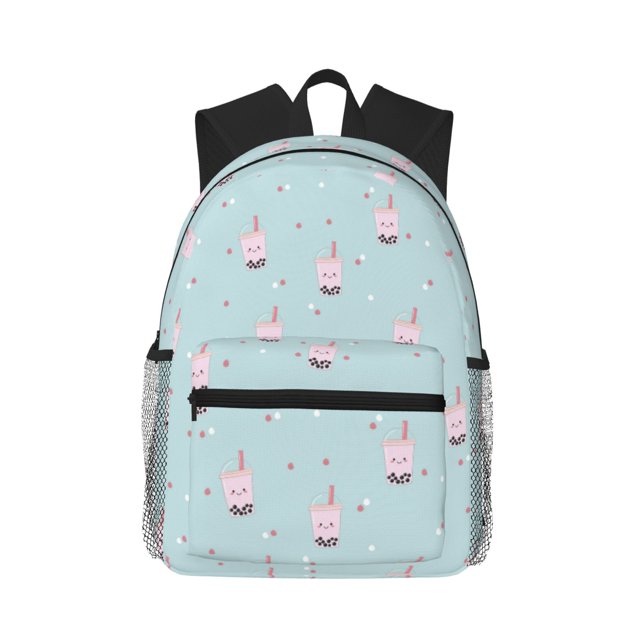 Disketp Milk Tea Mochila Ligera Clásica con Múltiples Bolsillos, Mochila Casual para Hombre y Mujer, Ideal para Escuela, Trabajo y Viajes