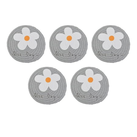 

Round Place mats Set of 5 Round Place mat Washable Table Mats