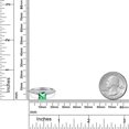 thumbnail image 6 of Gem Stone King 10K White Gold Rainforest Topaz and Lab Grown Diamond Engagement Ring for Women | 1.48 Cttw | Princess 6MM | Gemstone November Birthstone | Size 6, 6 of 6