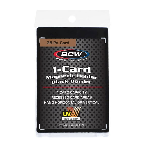 1 BCW Black Border Magnetic 35pt. Standard Sized Card Holder