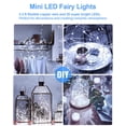 thumbnail image 4 of Fairy Lights HOBAYS, paquete de 20 unidades, funciona con pilas de 1 m y 20 LED, color blanco frío, 4 of 5