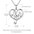 thumbnail image 6 of Jewmon Musical Note Heart Necklace for Women Treble Clef Heart Jewelry Valentines Day Gifts for Her, 6 of 8