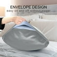 thumbnail image 5 of Ryvnso Satin Pillowcase Silver Pillow Cases Standard Size 26x20in, 5 of 6