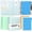 Green&blue, variant on 2 Pack Mini Size 3 Ring Binder 1 Inch Rings 5 Colors Dividers Pu Leather Binders 5.5" X 8.5" Holds 200 Sheets Paper Three Ring Binder DRing with Pen Loop 1 Pockets School Office (Purple&Pink)