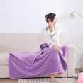 thumbnail image 5 of Usb Heating Blanket Cozival Usb Electric Heating Blanket - 75X120Cm Portable Warm Throw with Snap Buttons - Hand, Knee, & Lunch Warmer for Office, Car, Home - Overheat Protection & Machine Washable, 5 of 9