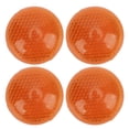 thumbnail image 3 of Reflective Sticker, High Visibility 4Pcs/Set Weatherproof 1.65in/4.19cm Wear Resistance Round Reflector  For Motorcycle Car Truck Trailer, 3 of 8