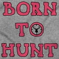 thumbnail image 2 of Born to Hunt Crosshairs Deer Buck Unisex Plus Fleece Graphic Sweatshirt Brisco Brands 3X, 2 of 5