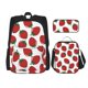 thumbnail image 1 of Fotbe Hand Drawn Strawberry Set Escolar 3 en 1 para Niños - Mochila Duradera con Lonchera Aislante y Estuche para Lápices - Mochila Escolar para Niños y Niñas, 1 of 7