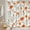 Orange, variant on Colorful Stripes Mid-Century Bohemian Shower Curtain - Orange Sun Arch Design, Boho Aesthetics, Waterproof Polyester Fabric, Includes Hooks, 72x84 Inch, Perfect for Vibrant and Modern Bathrooms