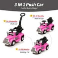 thumbnail image 6 of Outfunny Toddler Ride on Toys, 3 in 1 Push Car for Toddlers Aged 1-3 with Handle, Hot Pink, 6 of 8