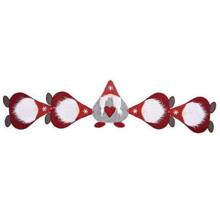

Fitup Christmas Table Cloth Red Gnome Combination Table Runner With Snowflake Hat Enhance Holiday Atmosphere And Bring Happiness 2022