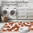 thumbnail image 5 of ODIKA 8'x10' Machine Washable Non-Slip Area Rug, Modern Abstract Animal Inspired with Fluid Shapes and Bold Contrast High Traffic Rug, Brown, 313138, 5 of 7
