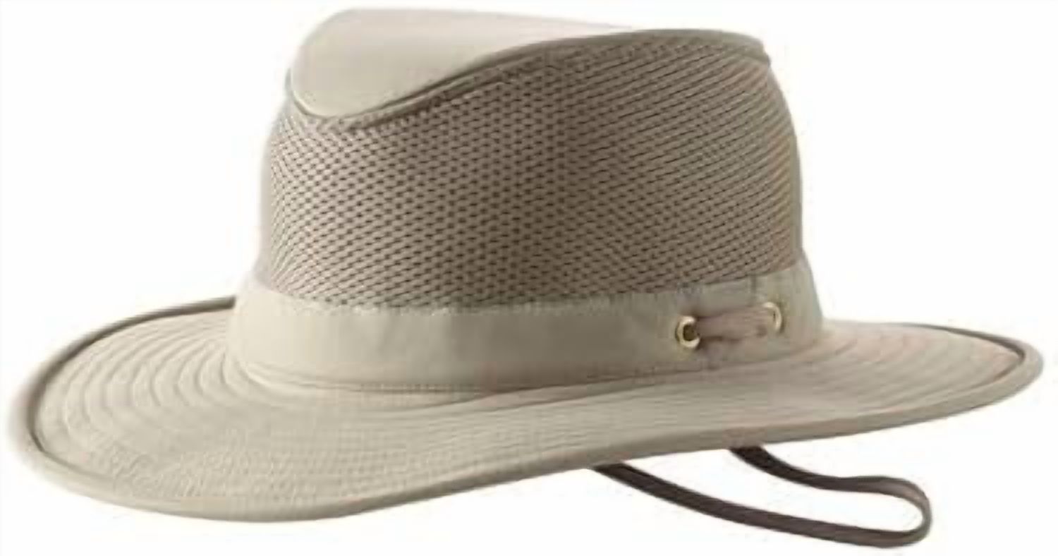 The Airflo Tilley Hat Size 7 1/8 Cream Beige Wide Brim LTM6 Outdoor Vented Airflo Contrast Broad Brim LTM6 – Tilley USA main image 4