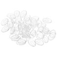 thumbnail image 1 of 100 pares de almohadillas nasales para gafas: almohadillas nasales transparentes a presión, piezas de puente antideslizantes de repuesto para monturas de gafas., 1 of 4