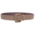 thumbnail image 2 of 1 1/2" Inch Stitching-Edged Suede Leather Belt, 2 of 4