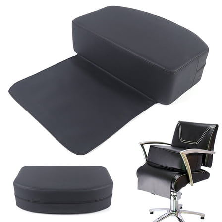 1 PCS Black  Barber Shop Salon SPA Booster Seat Cushion PU Leather For Hair Cutting Styling Load-bearing Capacity: 60kg/ 132.28lbs