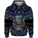 thumbnail image 3 of Sudadera con capucha de otoño para hombre, sudadera con capucha con estampado de calavera, sudaderas para hombre, sudadera con capucha informal holgada a la moda, jersey gótico, 3 of 5